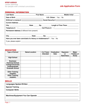 Job Application Form