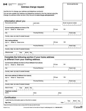 Address Change Request Form