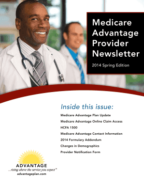 Medicare Advantage Provider Notification Form