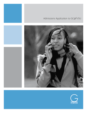 Gordon College Admissions Application