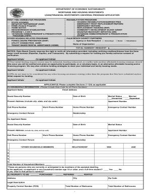 Palm Beach County Housing Assistance Application