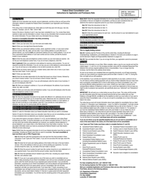 Federal Direct Consolidation Loan Application and Promissory Note