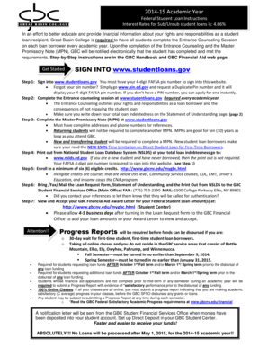 Federal Student Loan Entrance Counseling Form