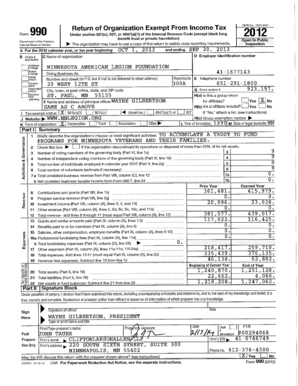 Form 990 Return of Organization Exempt From Income Tax