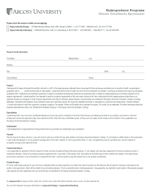 Illinois Undergraduate Enrollment Agreement