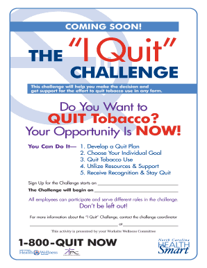 I Quit Tobacco Challenge