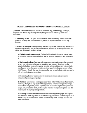 Durable Power of Attorney