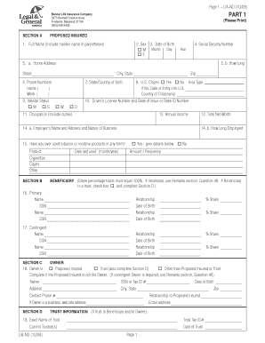 Banner Life Insurance Application