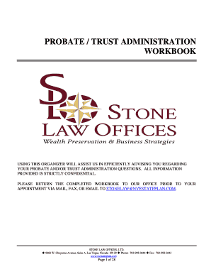 Probate Trust Administration Workbook