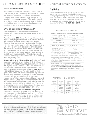 Fillable Online pickawayjfs Ohio Medicaid Fact Sheet Fax Email Print ...