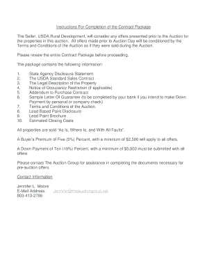 USDA Standard Sales Contract