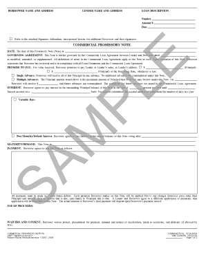 Commercial Promissory Note
