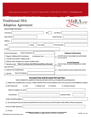 Traditional IRA Custodial Agreement