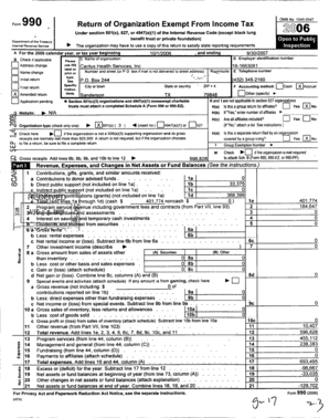 Form 990 Tax Return for Exempt Organizations
