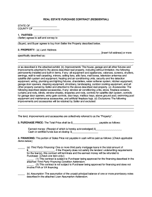 Residential Real Estate Purchase Contract