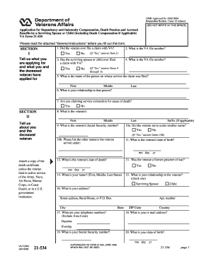 VA Form 21-534
