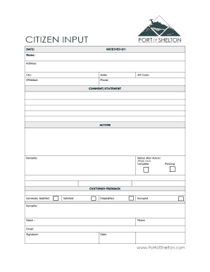 Customer Feedback Form