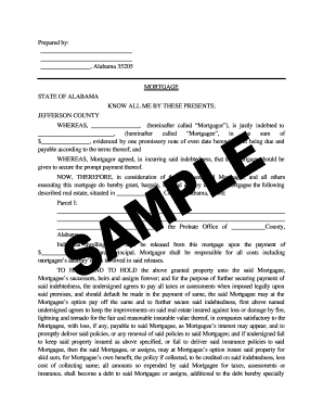 Alabama Mortgage Agreement