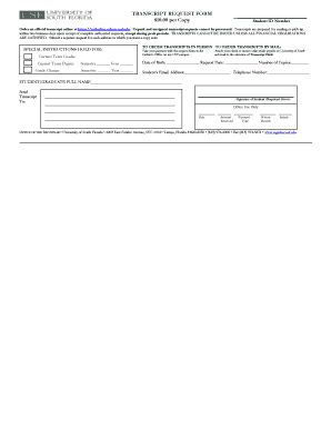Transcript Request Form