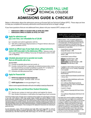 Oconee Fall Line Technical College Admission Application