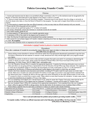 Authorization to Take Courses Outside the US