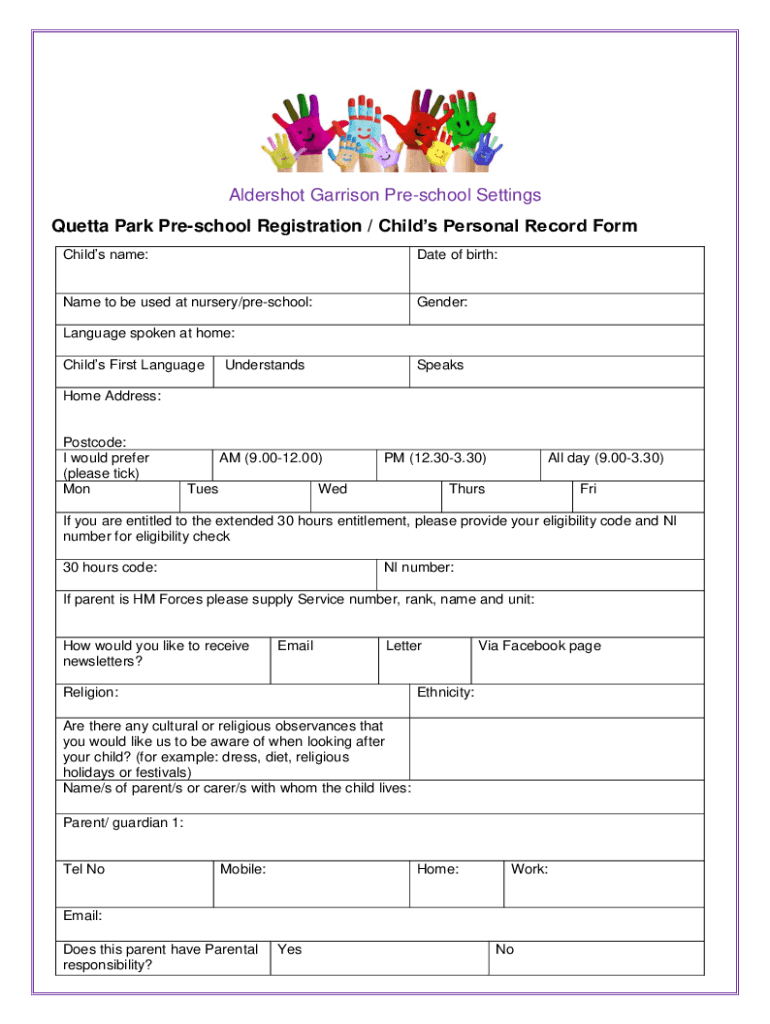 Form preview
