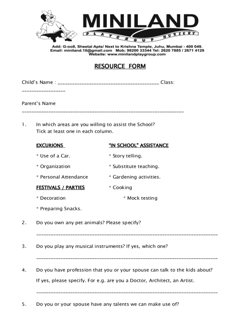 Form preview
