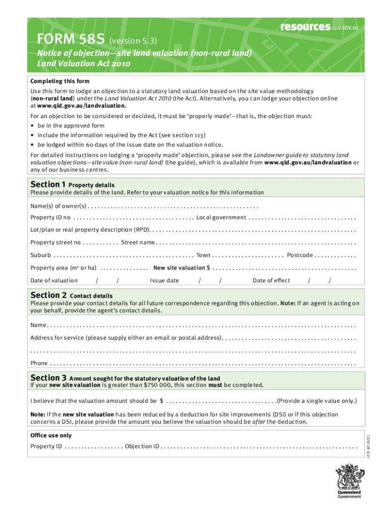 au form 2 notice non rural land Preview on Page 1