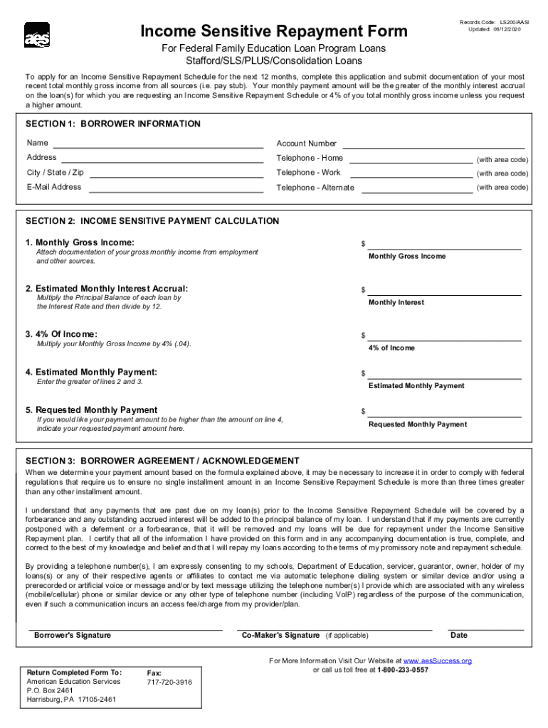 Forms - American Education Services Preview on Page 1