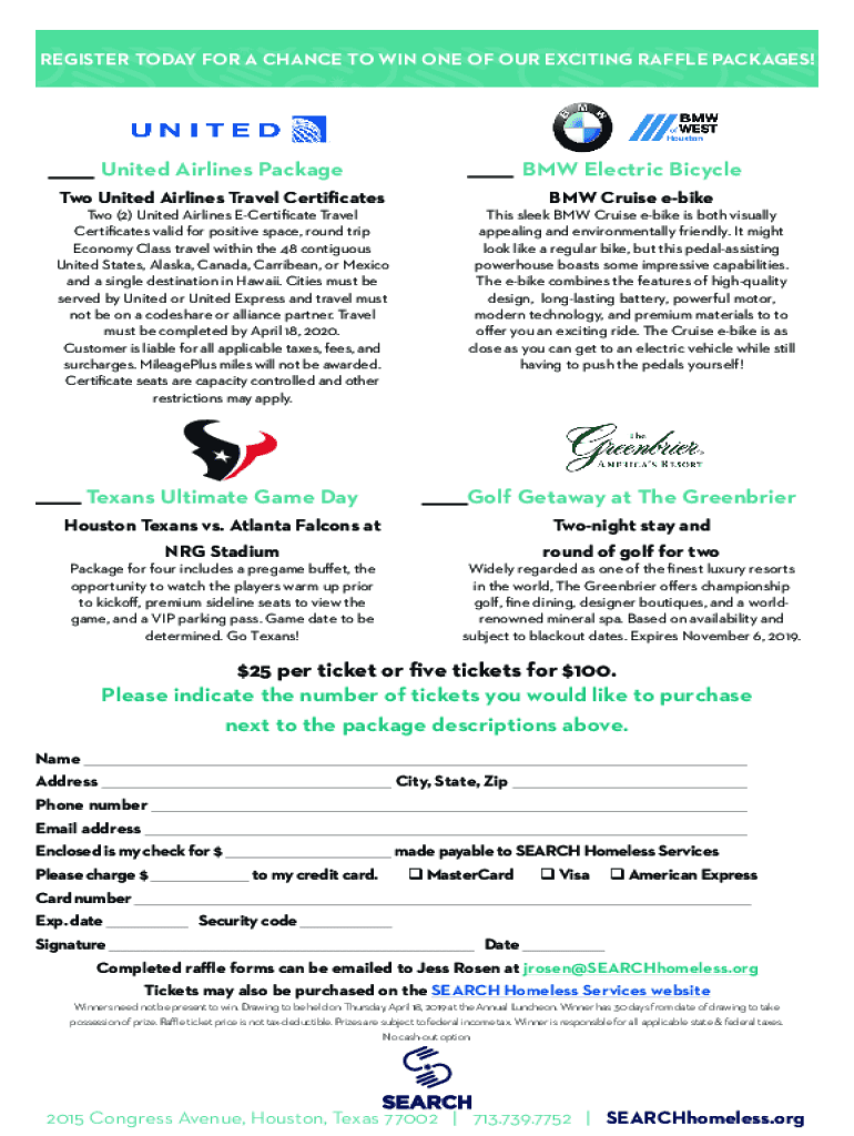 Fillable Online Raise 10,000 with a Winners Choice Fundraising RaffleU