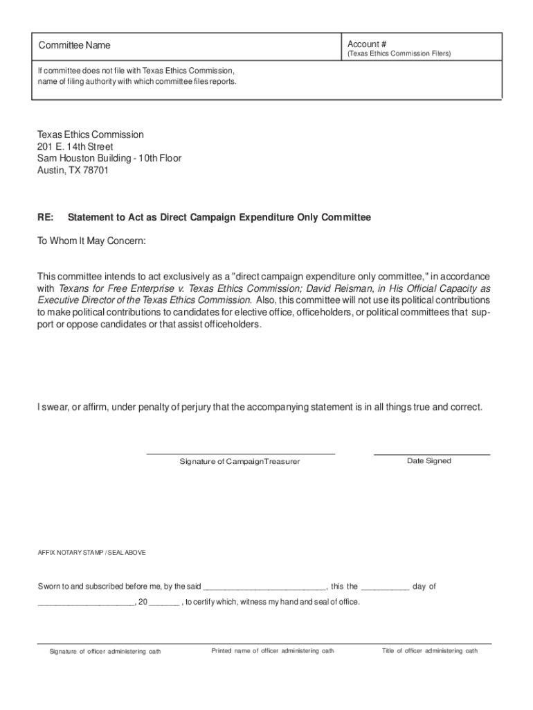 Fillable Online Texas Ethics Commission Complaint Form ComplaintInfo 