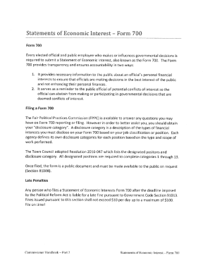 Fillable Online Form 700 The Fair Political Practices Commission ( FPPC ...