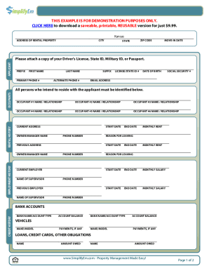 Fillable Online Fillable Online Michigan Rental Application Form ...