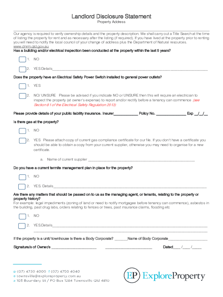 Fillable Online What Are the Mandated Real Estate Disclosures In Your