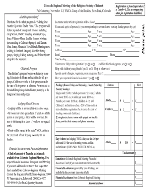 Fillable Online CRM 2019 Registration form Fax Email Print - pdfFiller