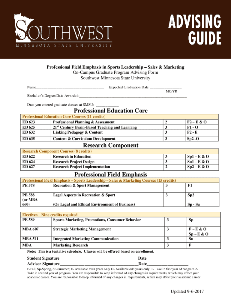 Fillable Online What Does a Sports Marketer Do?MS in Sports Management