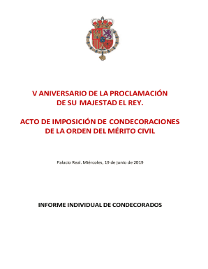 V aniversario de la proclamacin