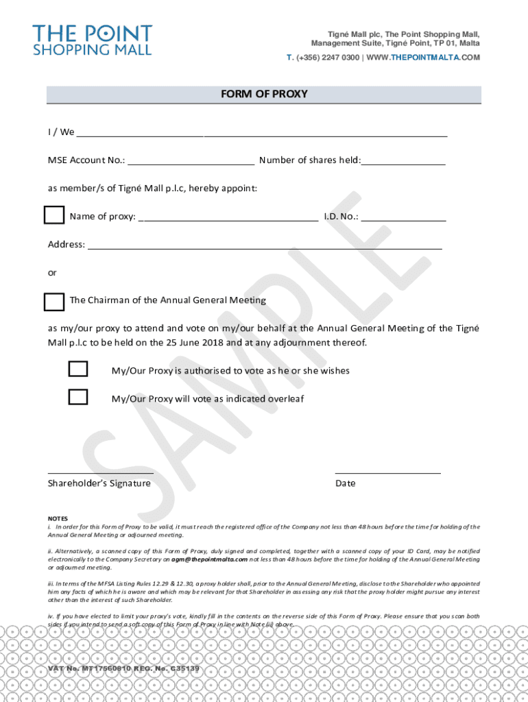 Fillable Online SAMPLE Malta Fax Email Print pdfFiller