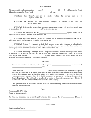 Fillable Online I need a shared well agreement form to fill out Where ...