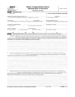 Report of OrganizationalActions