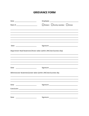 GRIEVANCE FORM - Rice Medical Center