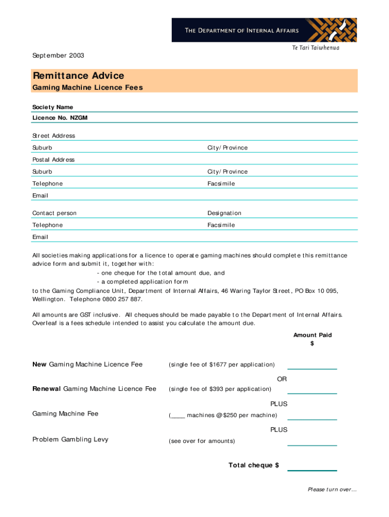 Fillable Online Nevada Gaming Control Board License Fees and Tax Rate