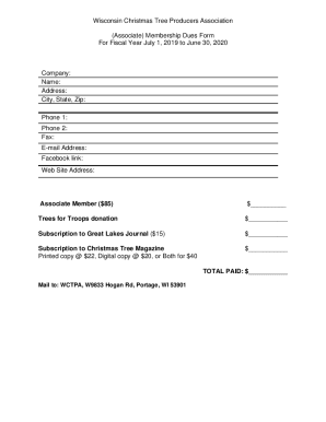Wisconsin Christmas Tree Producers Association For Fiscal ...