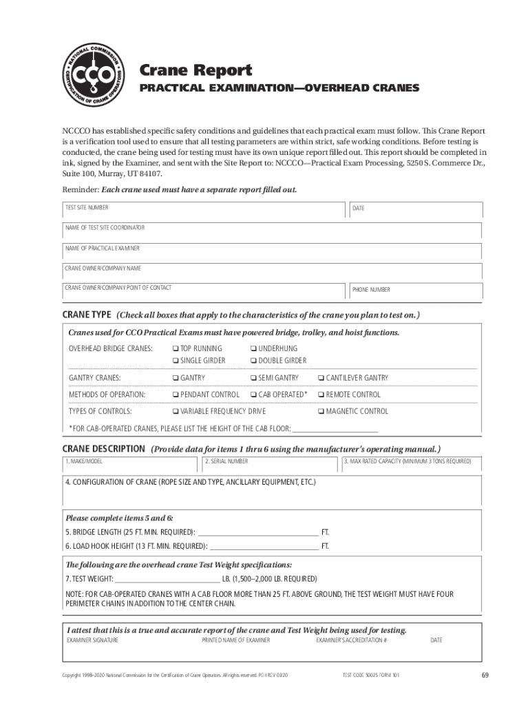 Fillable Online Crane, Derrick and Hoist Safety StandardsOccupational