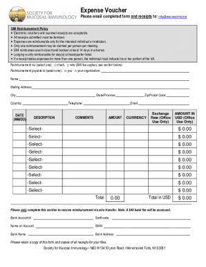 SMI Expense Reimbursement Form