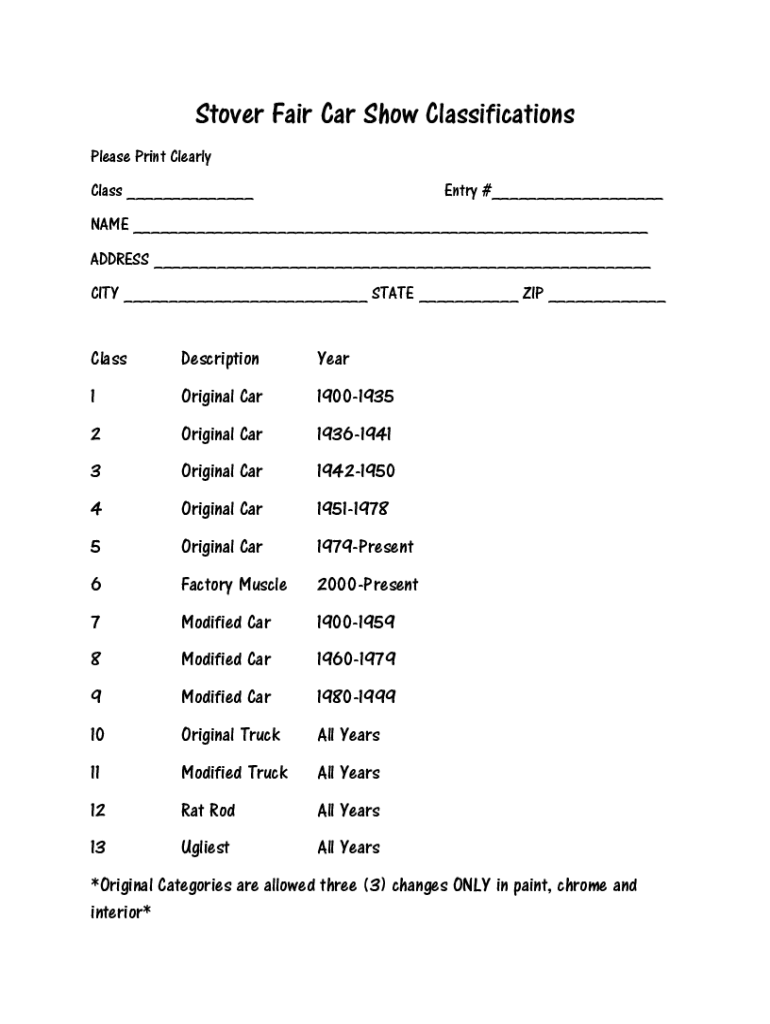 Fillable Online to the Stover Fair Fax Email Print pdfFiller