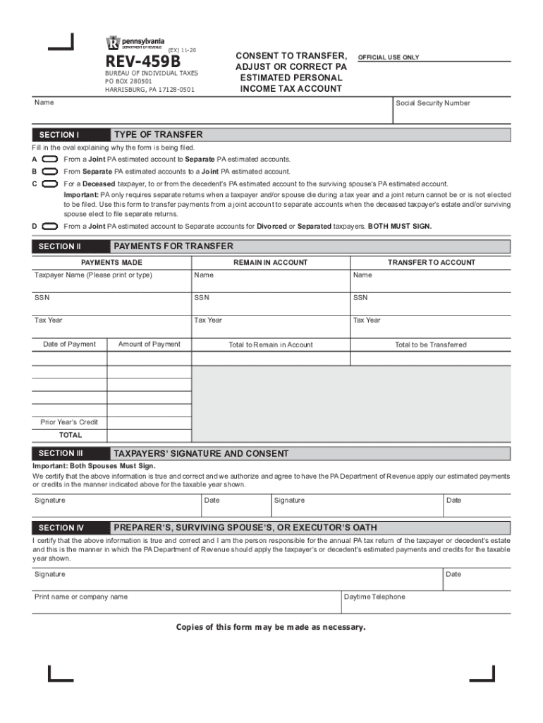 2023 Pa Tax Form Printable Forms Free Online