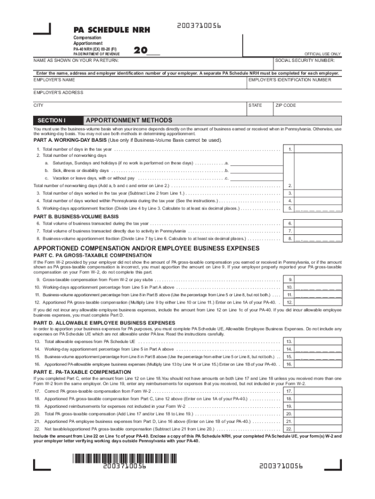 pa revenue compensation Preview on Page 1