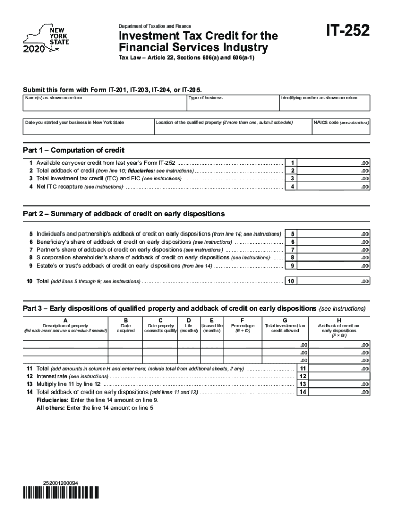 252 tax form Preview on Page 1