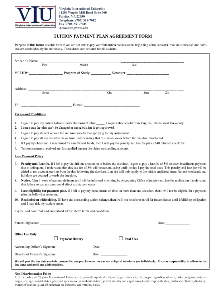 tjc tuition payment agreement Preview on Page 1